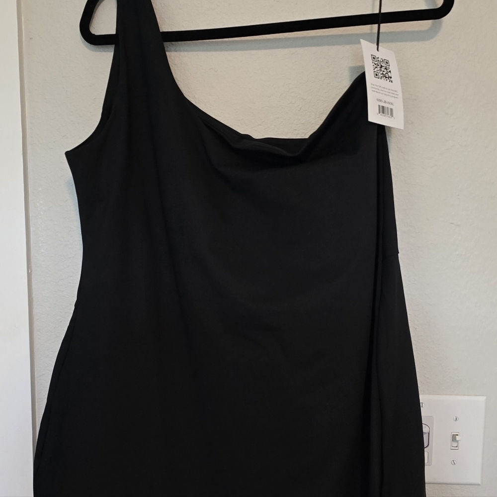 NWT Girlfriend Collective Bianca One Shoulder Athletic Dress Size XXXL - Picture 7 of 8